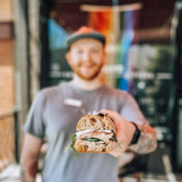 An image of a fresh gourmet sandwich at cuputo's market & deli in salt lake city My local utah